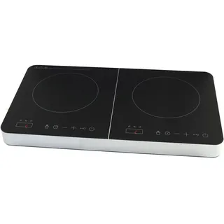 DESKI Doppel Induktionskochplatte Induktion Doppelkochplatte 613-401568 - Schwarz