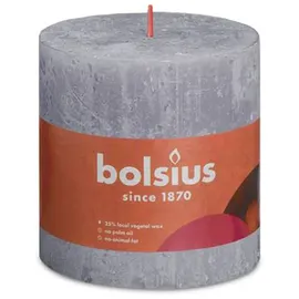 Bolsius Rustik Stumpenkerze 10 x 10 cm gefrorener lavendel
