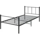 [en.casa] Metallbett Laos 90x200 cm Schwarz