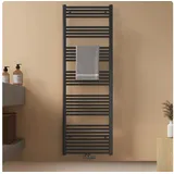 EMKE Badheizkörper 600 x 1800 mm 860 W anthrazit Mittelventil