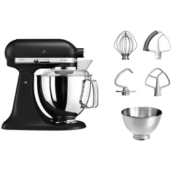 KITCHENAID Küchenmaschine "Küchenmaschine 5KSM175PSEBK GUSSEISEN SCHWARZ", schwarz (gusseisen schwarz), B:24cm H:36cm T:37cm, Küchenmaschinen