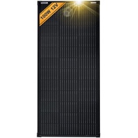 enjoy solar Mono 100 W 12V Monokristallines Solarpanel Solarmodul Photovoltaikmodul ideal für Wohnmobil, Gartenhäuse, Boot