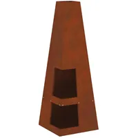 vidaXL Feuerstelle Ø 100 cm Braun