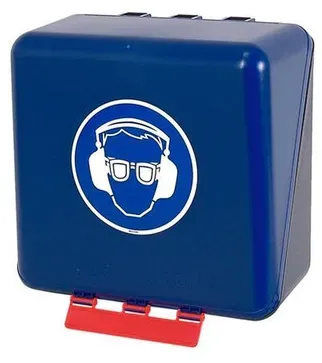 Midibox für Augen- / Gehörschutz, blau - blau