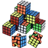 12 Stück 3 * 3 * 3cm Mini Zauberwürfel Brainteaser Speed Cube Spiele Magic Cube Spielzeug Geschenke Zauberwürfel Cube Spielzeug Für Kinder Erwachsene Kindergeburtstag Gastgeschenke Für Weihnachten