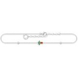 Thomas Sabo Damen Fußkette Ananas 925er Sterlingsilber mit Zirkonia, AK0022-166-7-L27V