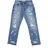 2y studios Firio Destroyed Straight Jeans Blau 30