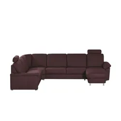 meinSofa Wohnlandschaft lila - Leder Carolin ¦ lila/violett ¦ Maße (cm): B: 330 H: 91 T: 240.0