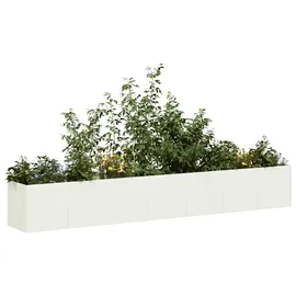vidaXL Pflanzkübel 120 x 40 x 80 cm Weiß