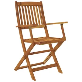 vidaXL Garten-Essgruppe 5-tlg. braun klappbar