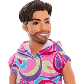 Mattel HRH26 Barbie Fashionistas Ken-Puppe brünett im Totally Hair Look