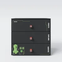 Phoenix Minecraft Kommode 80 x 77 x 39,5 cm Schwarz