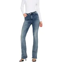 Only Mila Jeans Flared in Mittelblau-W26 / L32