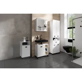 byLIVING Hochschrank Wellness weiß ¦ Maße cm