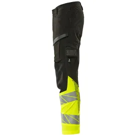 Mascot Hose Schenkeltaschen ULTIMATE Stretch Hose 82C52 schwarz/hi-vis gelb