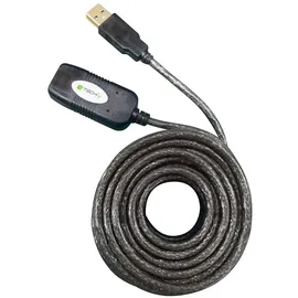TECHLY IUSB-REP10TY, USB 2.0 Aktives Verlängerungskabel, 10 m, USB USB Kabel