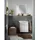 Fackelmann Waschbeckenunterschrank Milano 52 x 61 x 27,5 cm Braun/Weiß