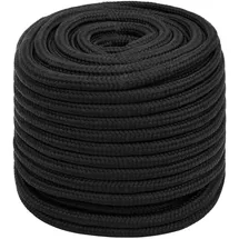 vidaXL Leinen Bootsseil 16 mm 250 m Polypropylen Schwarz