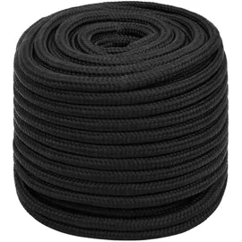 vidaXL Leinen Bootsseil 16 mm 250 m Polypropylen Schwarz