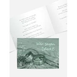 Dankeskarten Hochzeit selbst gestalten mit Spruch und Fotos im Onlinedesigner bei Meine-Kartenmanufaktur.de