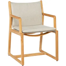 SUNS TERMOLI Dining Chair Teak/Batyline Taupe - Natur