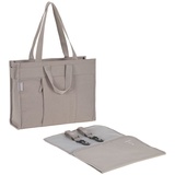 Lässig Wickeltasche mit Wickelunterlage, Kinderwagenbefestigung, nachhaltig produziert/GRE Tote Up Bag taupe