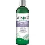 Vet's Best Hypoallergenes Hundeshampoo für empfindliche Haut, lindert Beschwerden bei trockener, juckender Haut, reinigt, befeuchtet und pflegt Haut und Fell 500ml