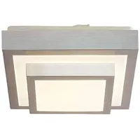 LINDBY Mirco LED-Alu-Deckenlampe, eckig, 27 cm