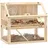 PawHut Kleintierkäfig 80 x 50 x 76 cm Naturholz/beige