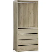 sweeek - Modul mit 4 Schubladen und Kleiderschrank