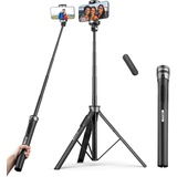 UBeesize Selfie Stick Stativ mit Kabellosem Fernauslöser, Erweiterbar 3 in 1 Selfie Stange aus Aluminium 360°Rotation Tragbar Handy Selfie-Stange