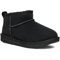 UGG Classic Ultra Mini Winterboots, Schlupfstiefel, Winterstiefel, Boots mit Lammfellfutter schwarz 33,5 EU (2 US)