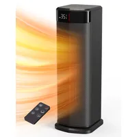 qexreed Heizlüfter 2000 W Schwarz