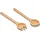 Oxo Good Grips Buchenholz-Salatschaufeln – 2-teiliges Set, Langlebige Holzutensilien für Einfaches Servieren, Küchenzubehör