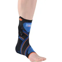 Thuasne Novelastic Knöchelbandage 1 Stück Schwarz/Blau XL