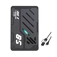 Tianken Externe Festplatte, ultradünn, tragbar, USB 3.0, HDD-Speicher für PC, Laptop, Mac, Xbox One, PS4, PS5 (750 GB)