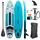 e4fun Stand Up Paddle Board 305 x 71 x 10 cm weiß/schwarz/türkis