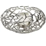 Casablanca by Gilde Casablanca by Gilde, Kerzenständer, Twigs - antik-silberfarben - Ø 42cm