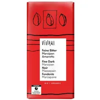 Vivani Feine Bitter Marzipan Amaretto Schokoladentafel 100 g