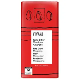 Vivani Feine Bitter Marzipan Amaretto Schokoladentafel 100 g