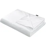 Beliani Bezug für Gewichtsdecke RHEA in Weiß Minky-stoffbezug 120 x 180 cm Flauschig Einfarbig Modern Ersatzbezug Therapiedeckenbezug mit Schlaufen