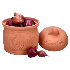 Mambocat Terra Zwiebeltopf aus Terrakotta Ø 17,8cm Aufbewahrungsbox Ton