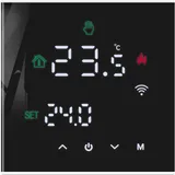 MincoHome Smart Thermostat Touch Screen WiFi Enabled Programmable Temperature Control for Electric Heating/Gas Boiler Save Energy (Schwarz elektrische Heizung)