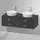Duravit Waschtischunterschrank 2 Auszüge 130 x 40,8 x 55 cm Graphit Seidenmatt