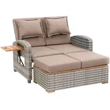 Greemotion Gartensofa Bahia Style 2-tlg.Taupe FSC®
