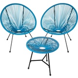 Tectake Santana Set 3-tlg. blau