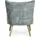 BIZZOTTO Armlehnstuhl Virna Stoff blau