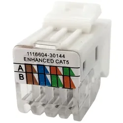 Einbaumodul Internet Modularkupplung KA11-U CAT5e RJ45 8/8 KeyStone Konnektor Netzwerk Adapter SNAP-IN TEM PD12 Einsatz 2106