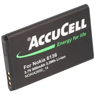 AccuCell Akku passend für Nokia 6300, BL-4C