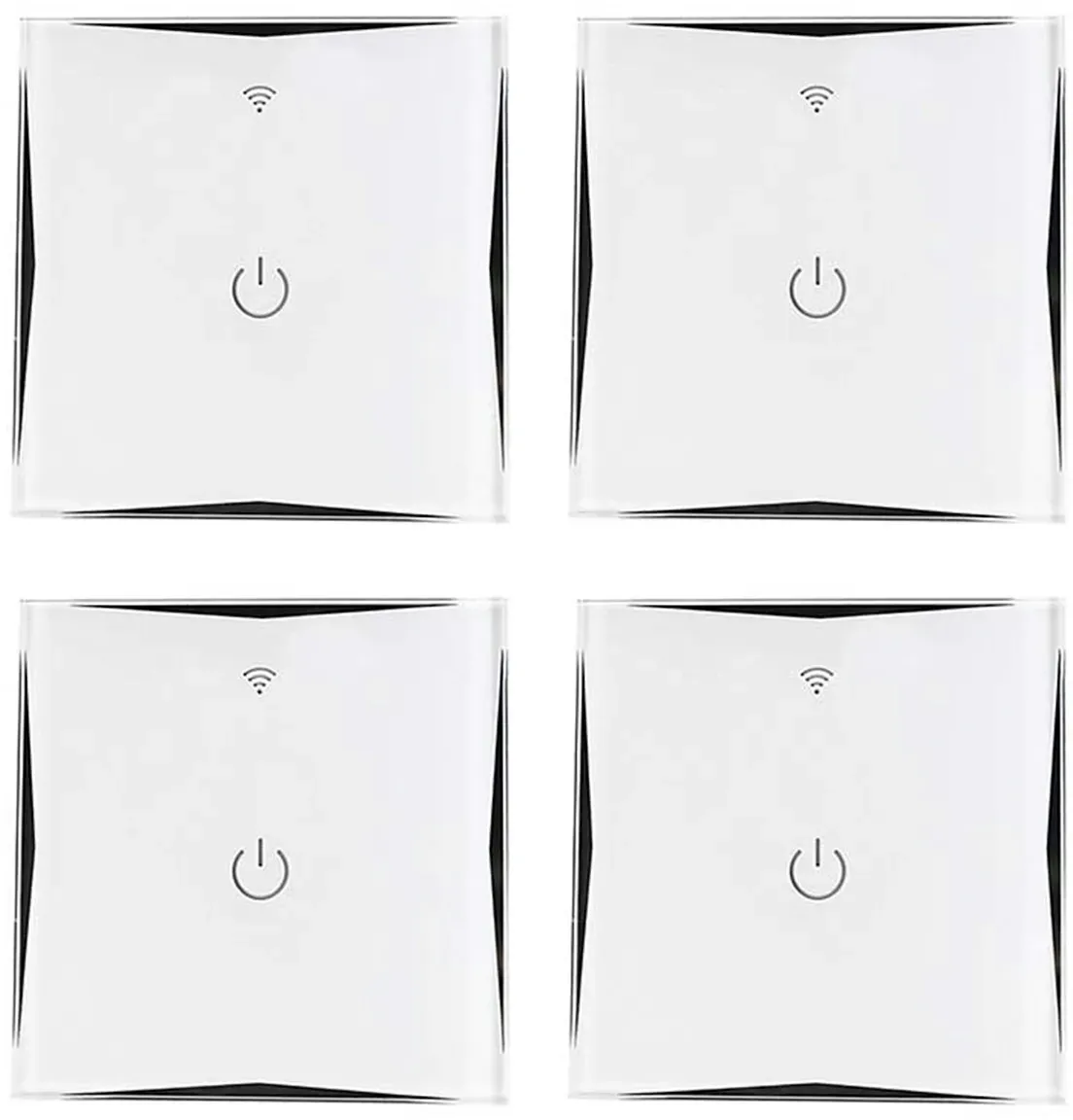 Pack 4 WiFi Wandschalter über Smartphone/APP Weiß 7hSevenOn Home